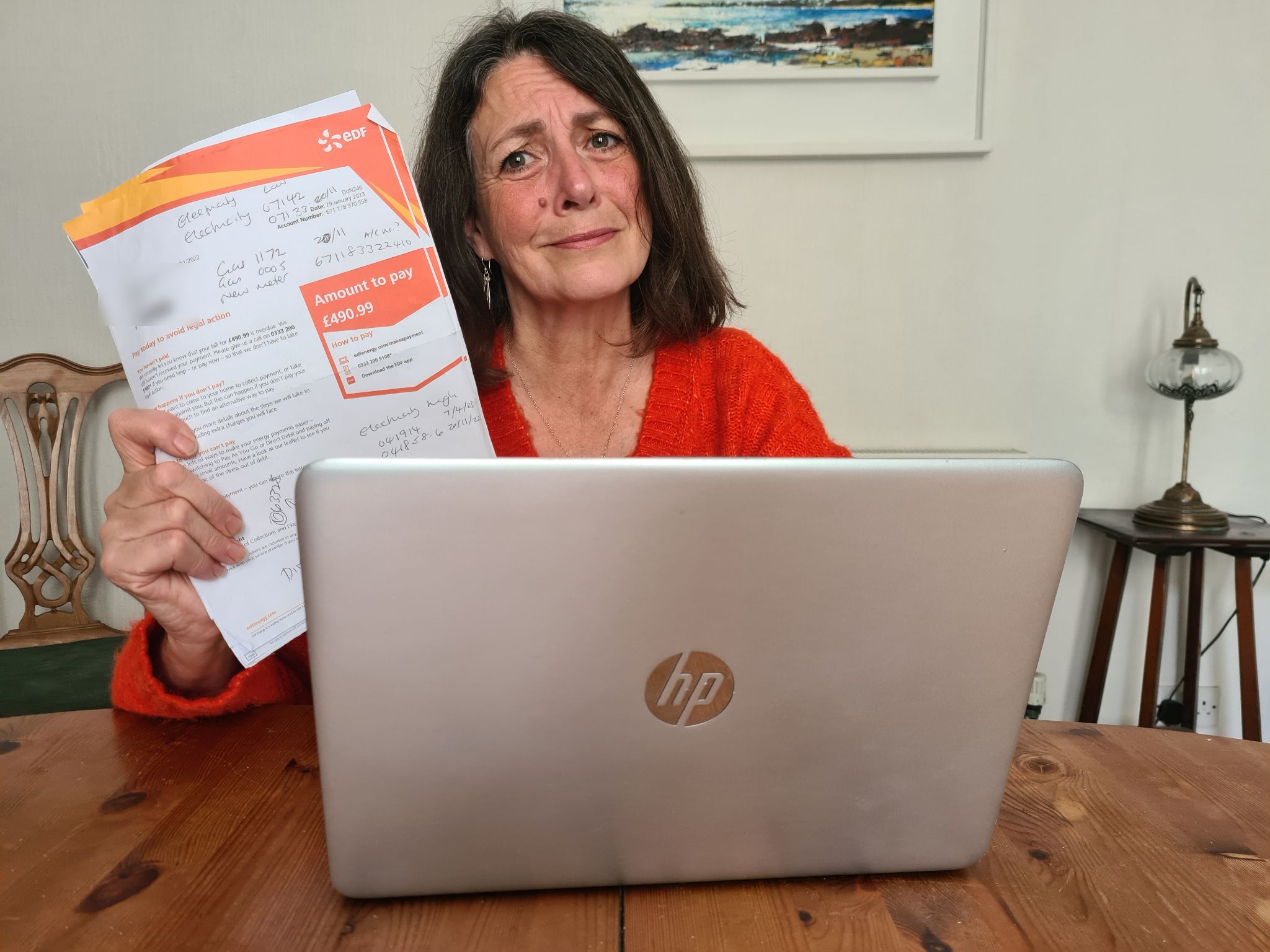 Lois Grayson, 59, accused EDF Energy of "bullying" her over a period of seven months and trying to force her to pay a four-figure sum she did not owe