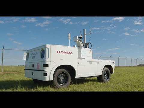 Honda is exploring how its all-electric prototype Honda Autonomous Work Vehicle (AWV) could address the challenges of labor shortages, safety and security, and emissions reductions to bring new value to airfield operations.