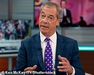 Debanked: Nigel Farage triggered a furore after his Coutts account was shut