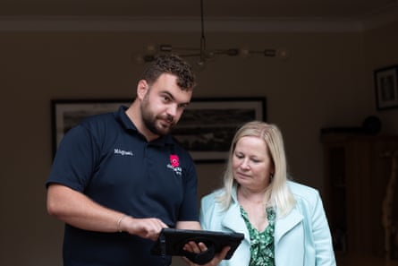 Amanda Carey-McDermott looks at conversion options with Octopus heat pump surveyor Miguel Naveda.