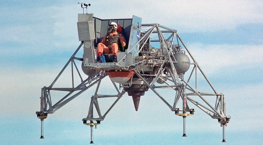 The Lunar Landing Training Vehicle (LLTV) that almost claimed the life of Neil Armstrong