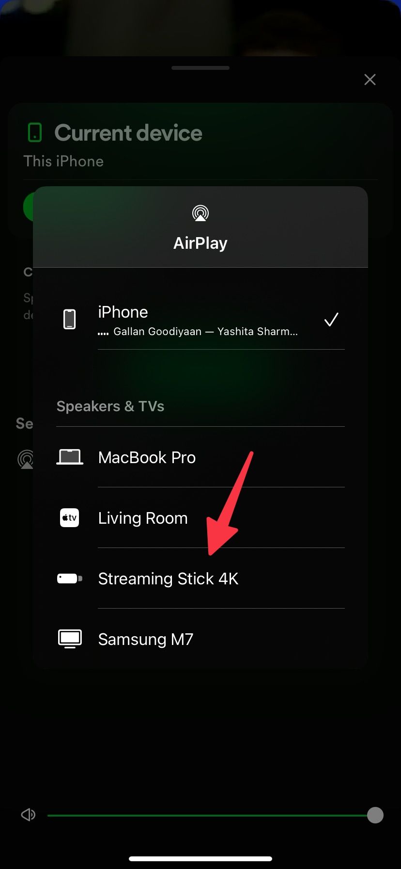 AirPlay from Spotify to Roku
