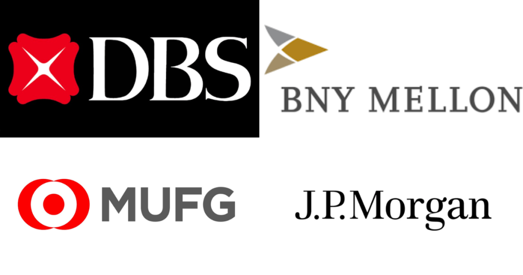 dbs bny mellon mufg jp morgan