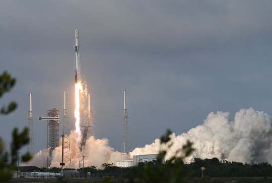 A SpaceX Falcon 9 taking off earlier this month