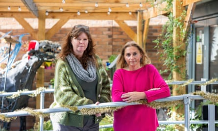 Sarah Cowley-Catchpole (left) and Karen Williams, who work at the charity Escape Arts