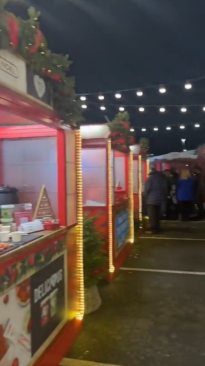 The pair visited Tesco's Nottingham's market