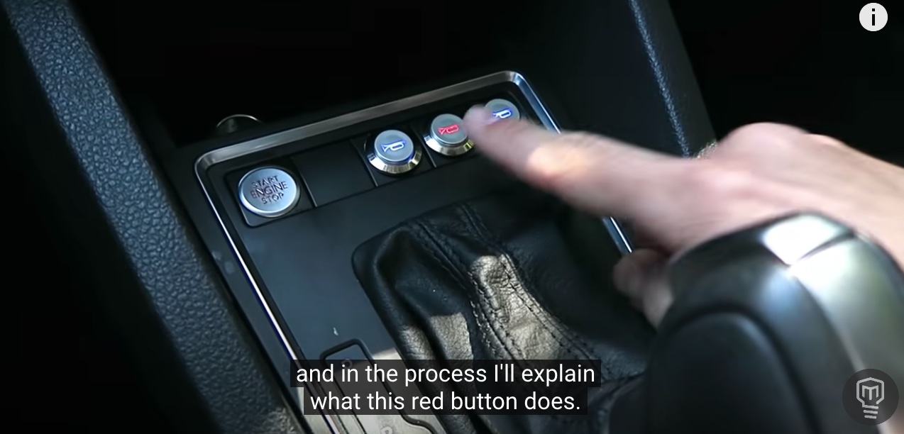 The YouTuber warned the red button was only to be used in 'extreme situations'