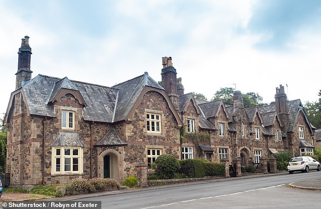 Historic: Bovey Tracey in Devon is home to these traditional Dartmoor stone cottages