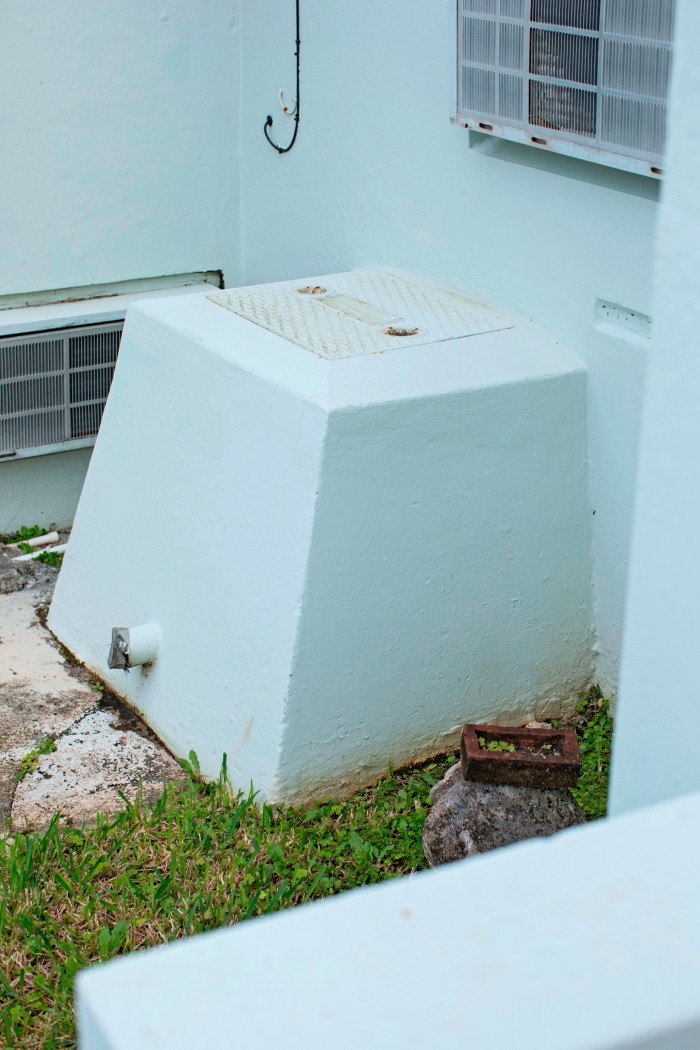 An underground water tank