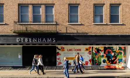 The closed-down Debenhams store in Stratford-upon-Avon town centre.