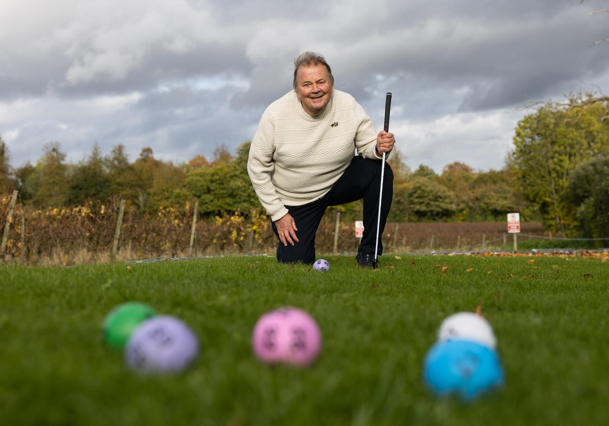 David plans to build a crazy golf course in his back garden