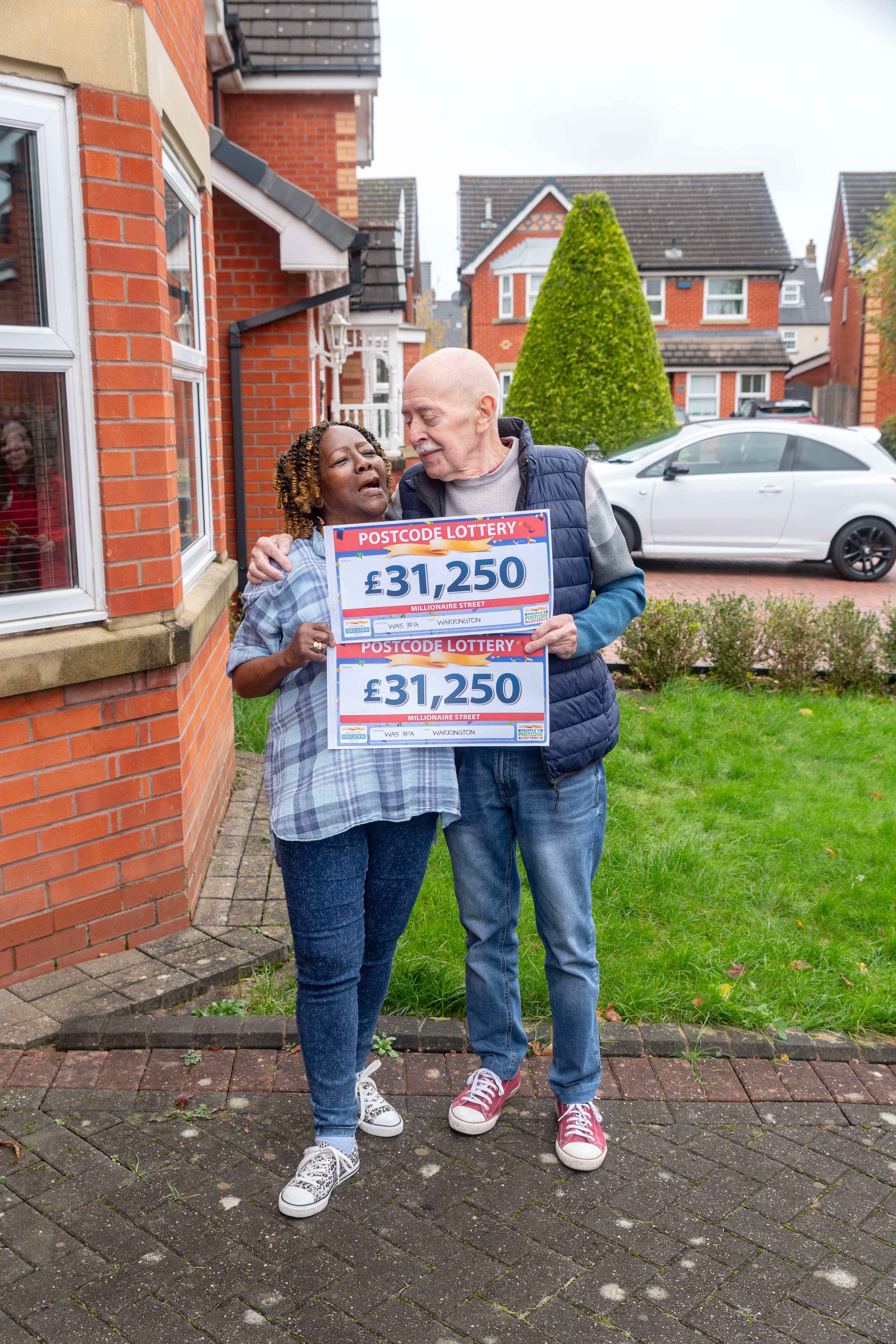 Susan and Colin Tallon won £60,000 on the People's Postcode Lottery