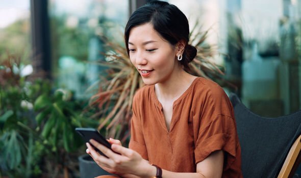 Woman on phone