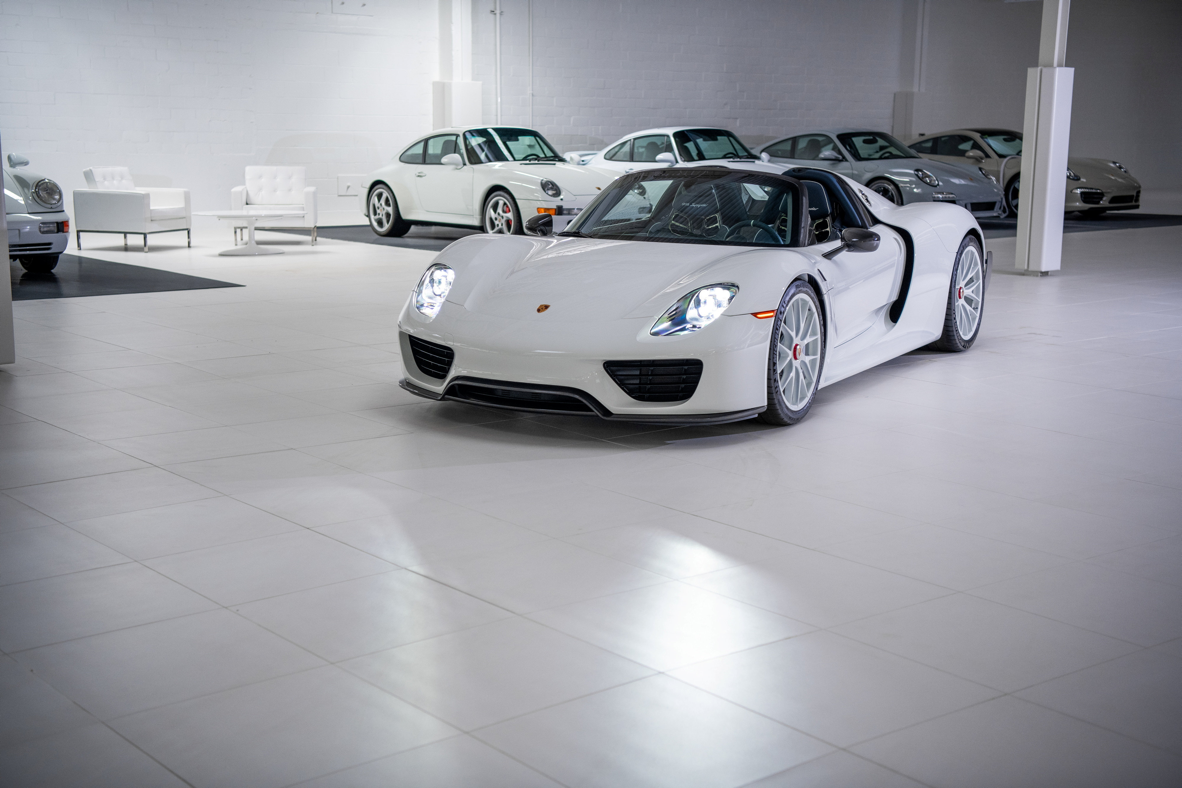 The 2015 Porsche 918 ‘Weissach’ Spyder was the auction's main attraction