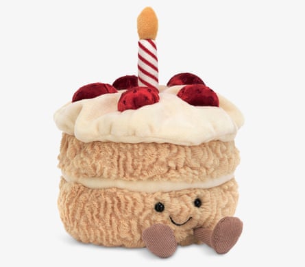 A Jellycat Amuseable Birthday Cake soft toy