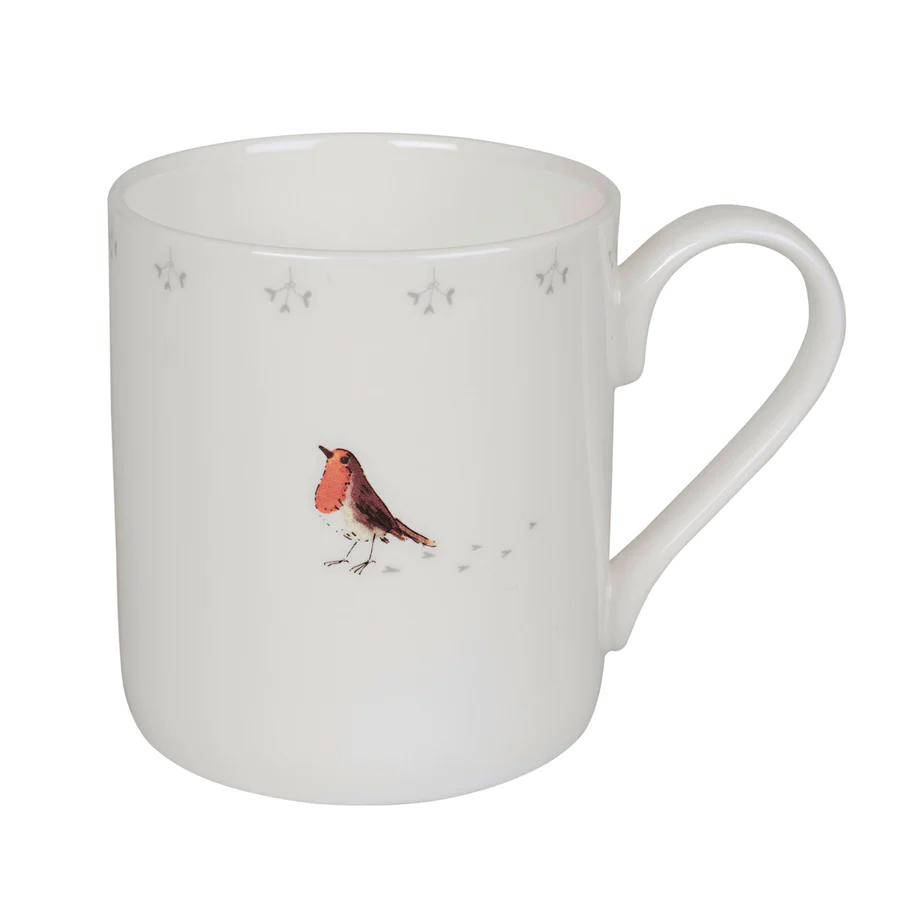 This robin and mistletoe mug is £15 at sophieallport.com