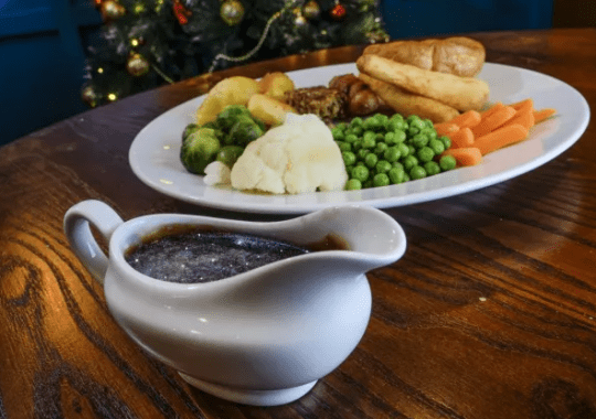 The perfect gravy depends on the temperature it is served (Picture: The Fox Under the Hill Hungry Horse)