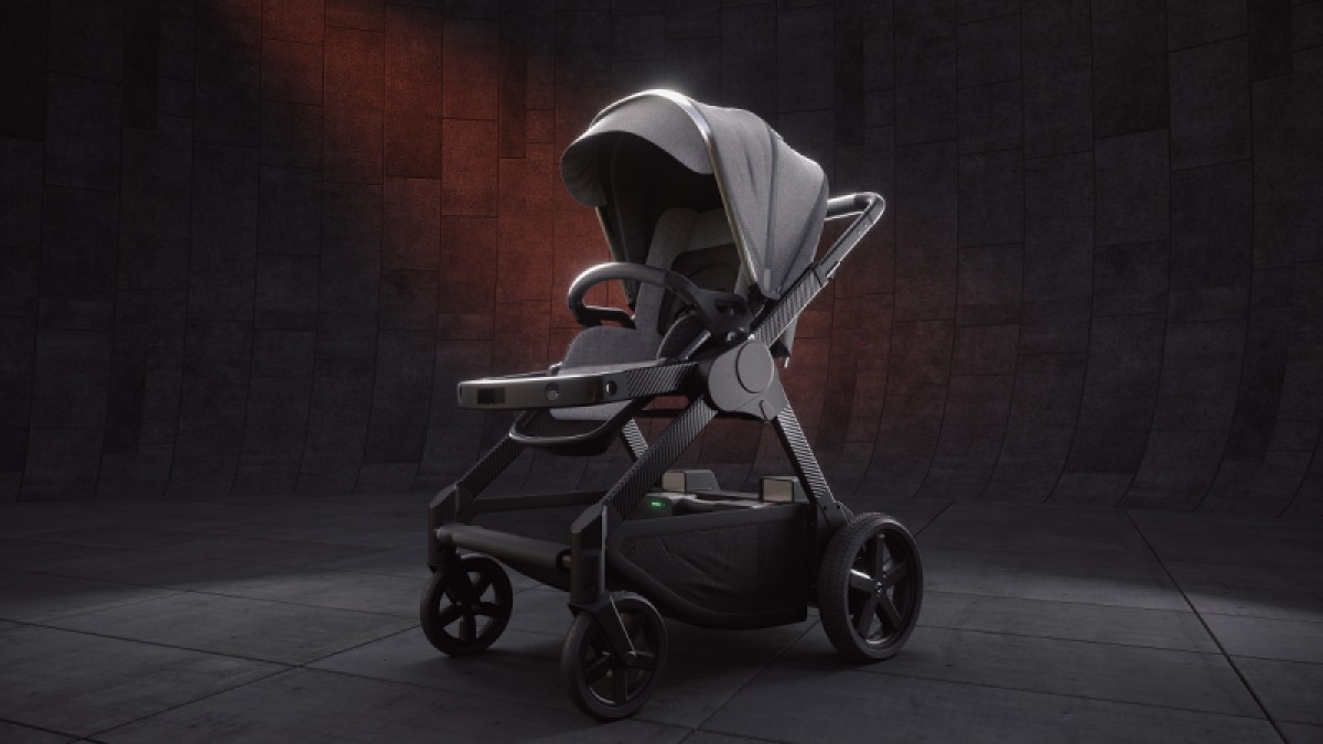 Glüxkind Technologies showed off its AI-based smart stroller Ella at CES 2023.