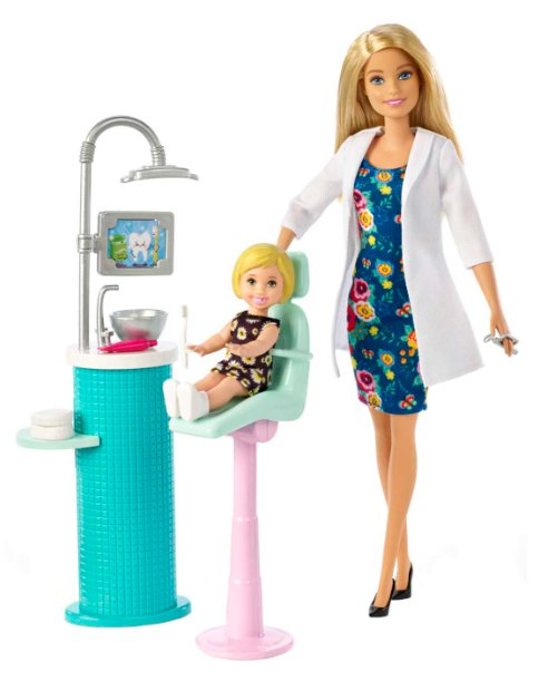 Most doctor Barbies with a specialty are paediatricians