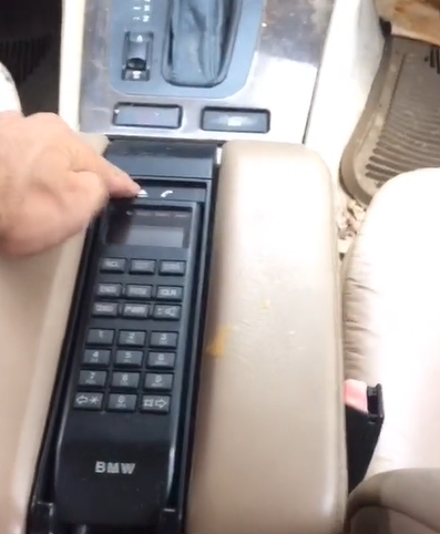 The classic motor even had a car phone