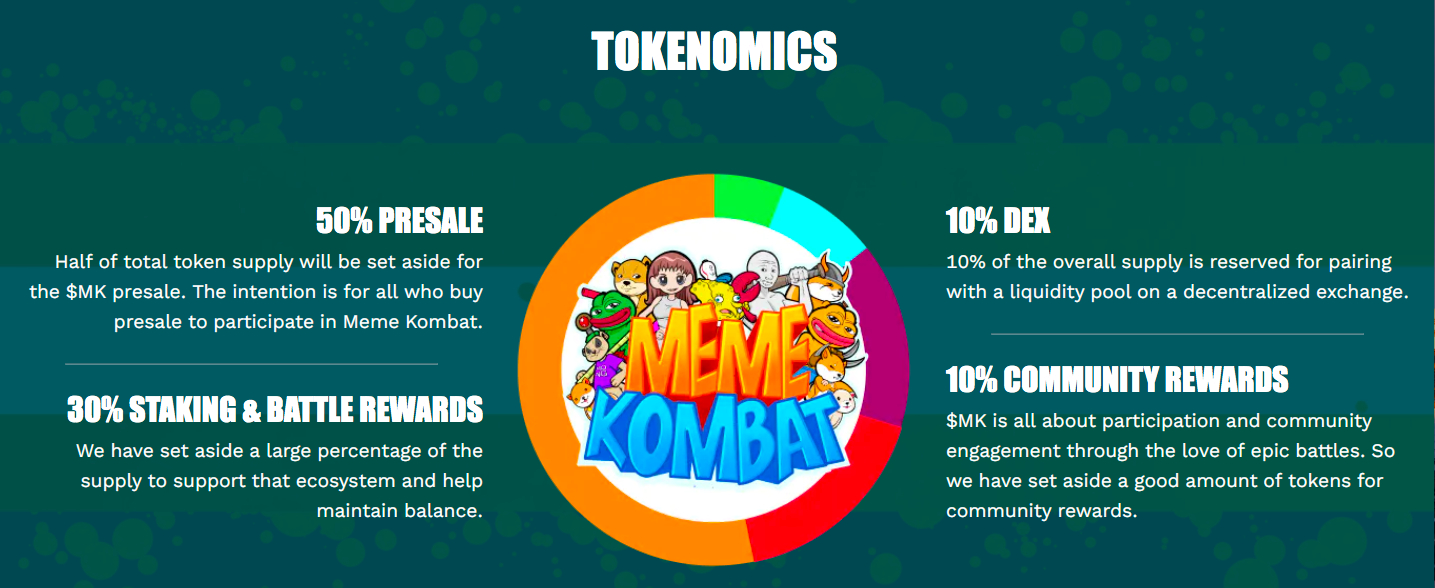 meme kombat tokenomics