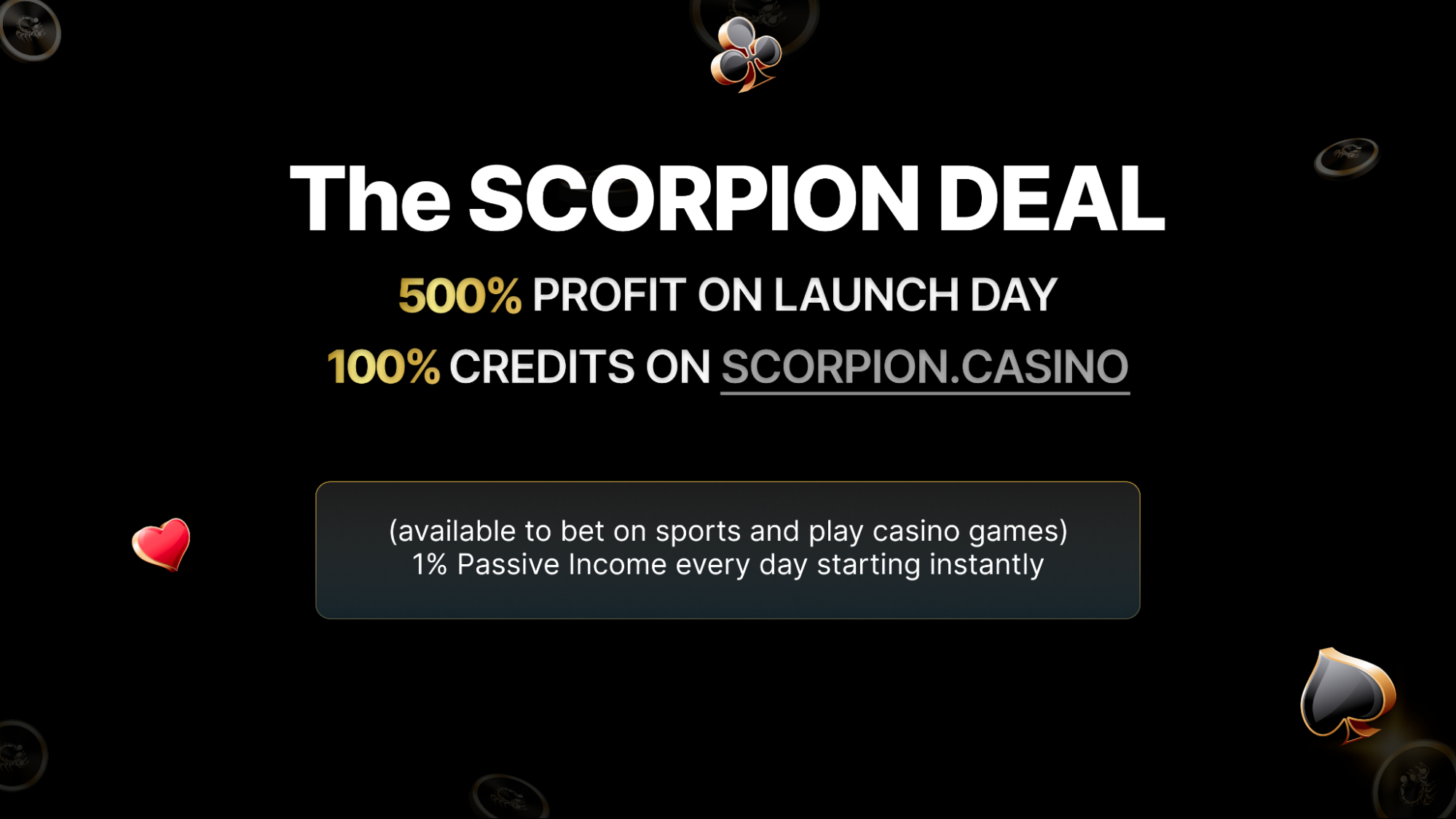 Scorpion Casino Bonus Offering