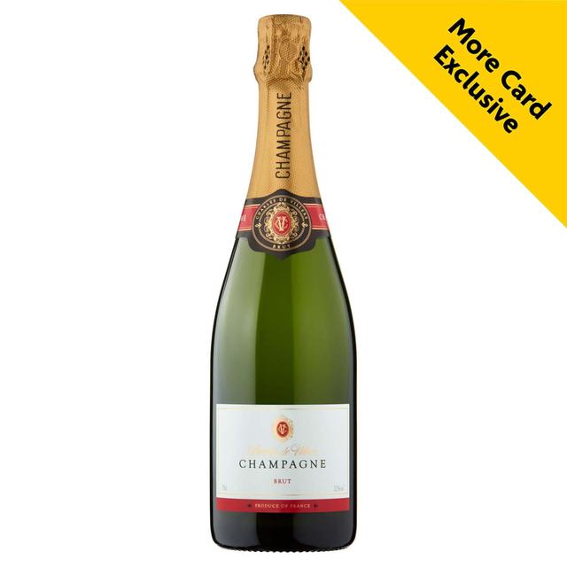 You could enjoy Charles de Villers Champagne for £12.50 if you're a Morrisons More card holder