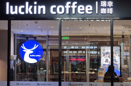 A Luckin Coffee store in Yantai, China.