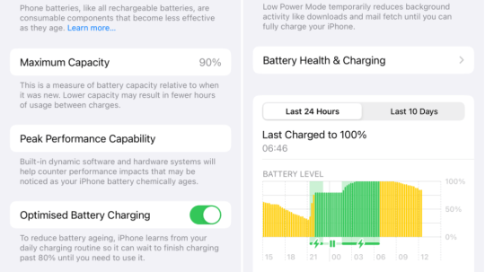 Optimised Battery Charging