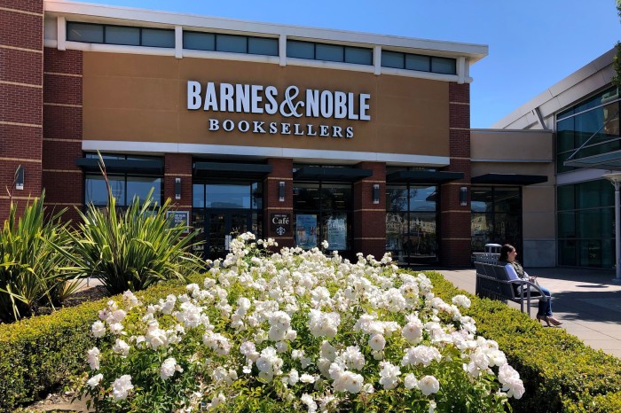 Outside of a Barnes & Noble bookshop in San Bruno, California