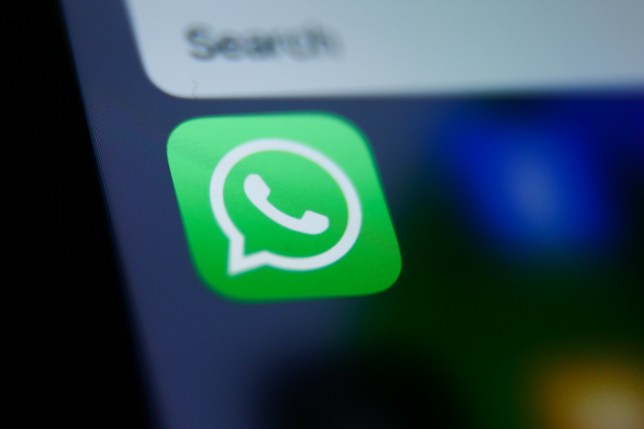 WhatsApp icon displayed on a phone screen is seen in this illustration photo taken in Krakow, Poland on September 26, 2023. (Photo by Jakub Porzycki/NurPhoto via Getty Images)