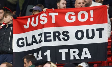 Manchester United fans protest against the Glazers