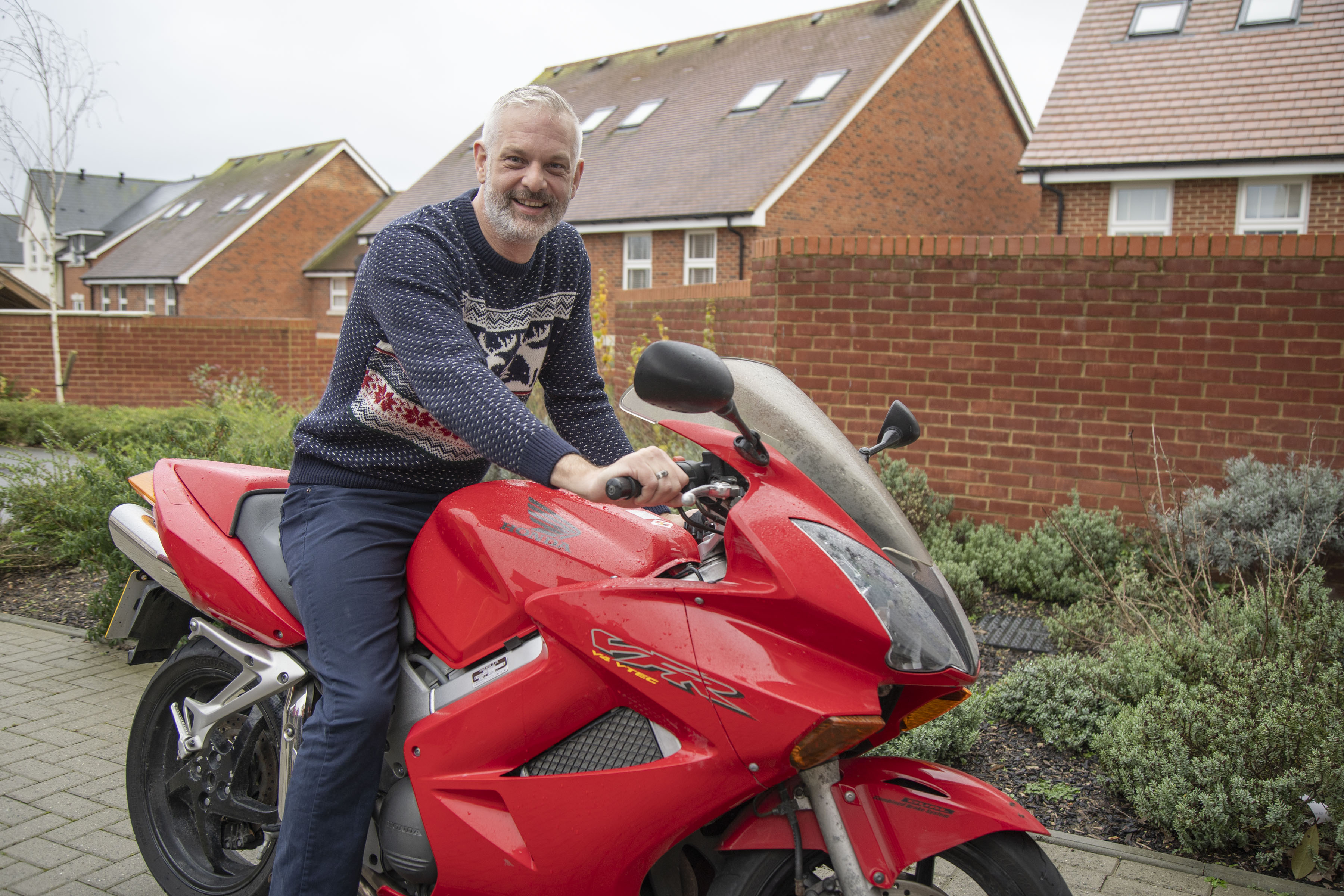 Brian plans to upgrade his Honda VFR motorbike with his winnings