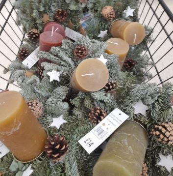 Rustic candles are being sold for just a pence