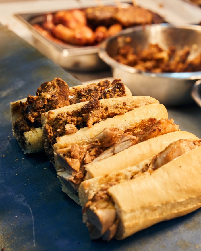 A selection of sandwiches at Porterford Butchers