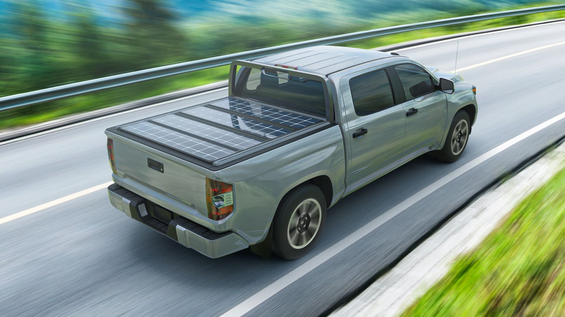 Worksport Terravis Solar Tonneau Cover Truck