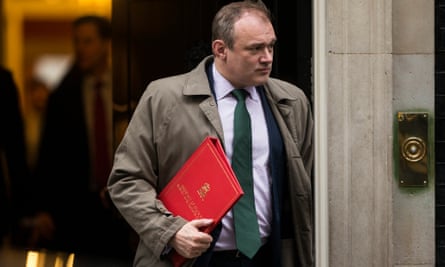 Ed Davey leaving Downing Street