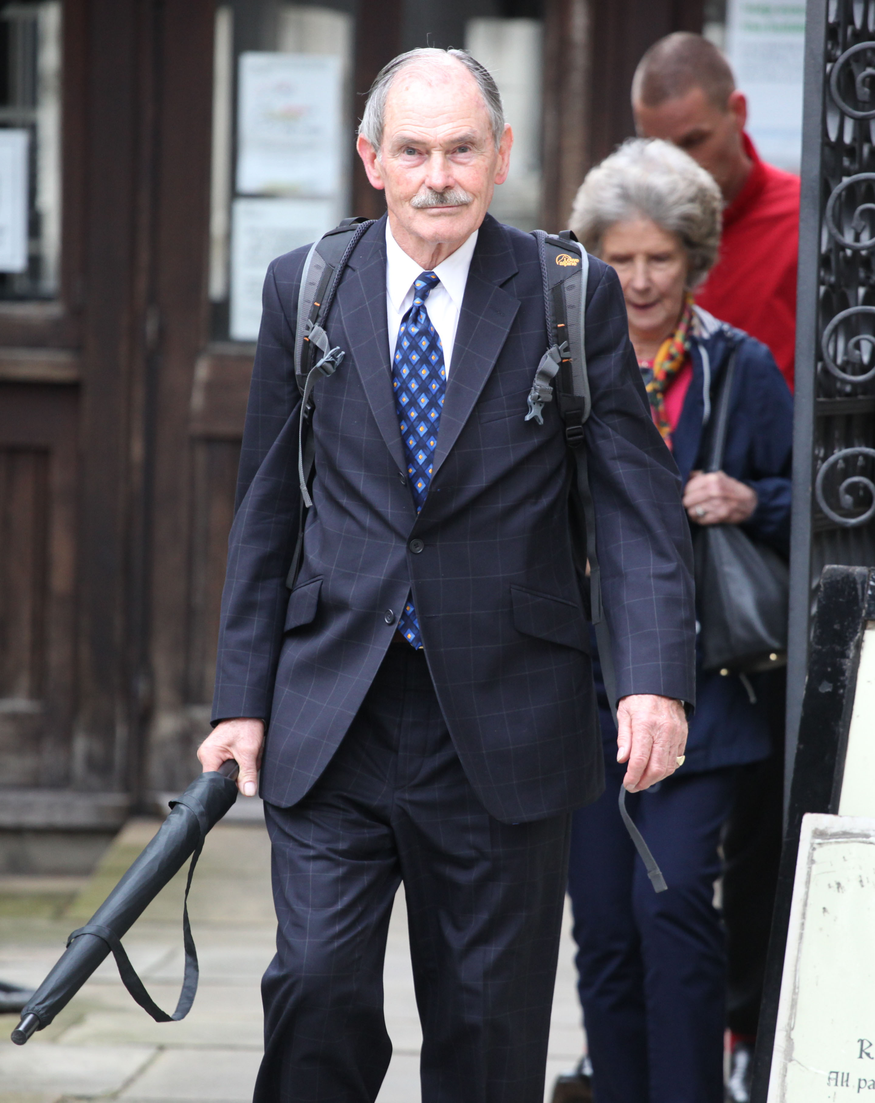 David Small, a former banking executive, outside the High Court in London