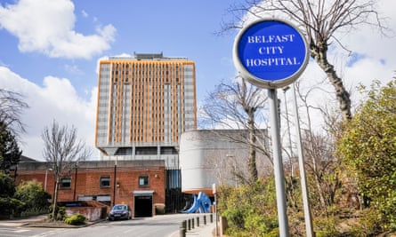 Belfast City hospital, proposed site of the first mother and baby unit in Northern Ireland. There are 19 such centres in England, two in Scotland and one in Wales.