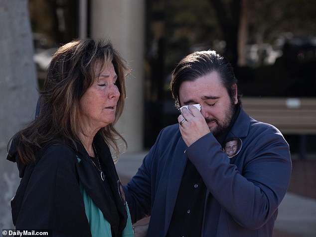 Outside the Ventura court, Chad O'Melia's brother shed tears for his loved-one