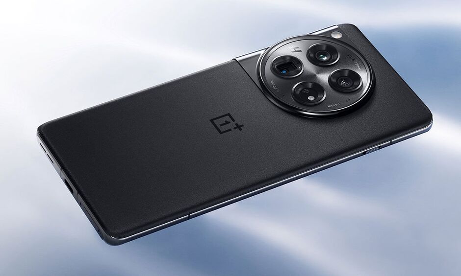 The OnePlus 12 in black