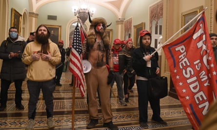 Supporters of Donald Trump storm the US Capitol on 6 January 2021.