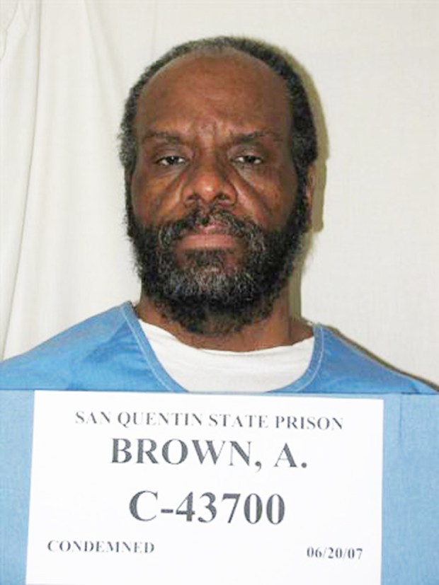 Condemned inmate Albert Greenwood Brown Jr. is seen in a June 2007 photo. He was convicted in 1982 of the rape and murder of a 15-year-old Riverside girl abducted on her way home from school. He remains on California's death row. (AP Photo/California Department of Corrections)