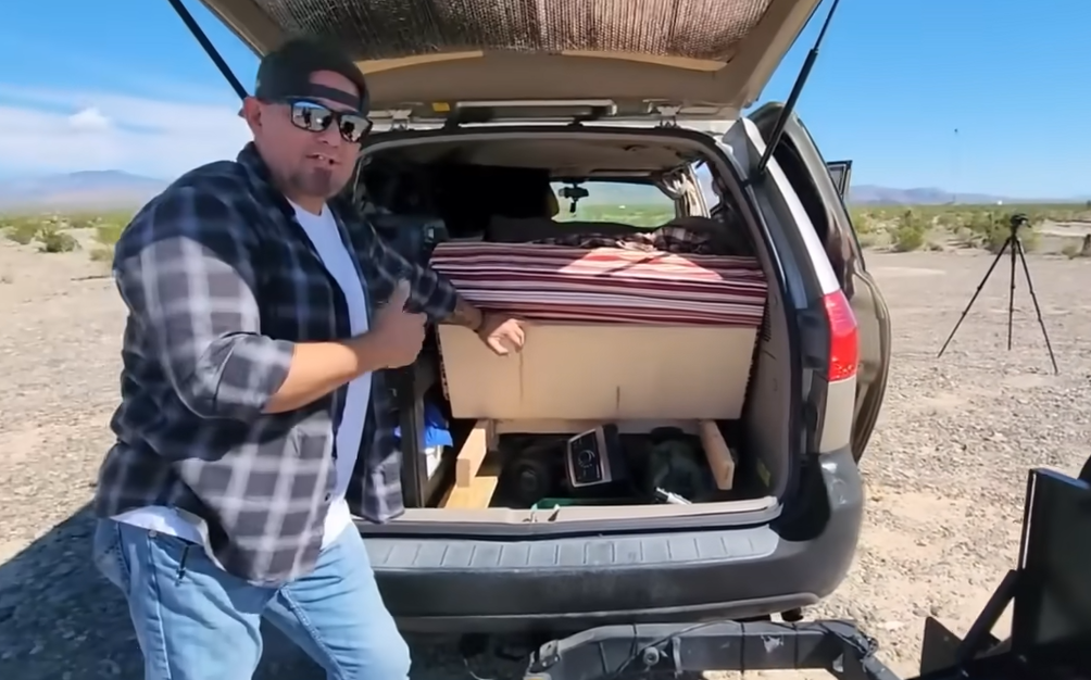 Vinnie revealed how he renovated the minivan into a practical home