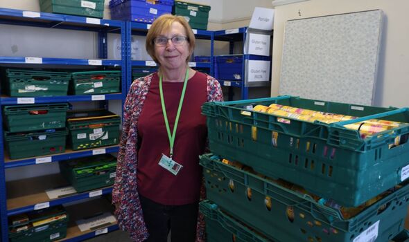 Food bank volunteer Ros Sanders