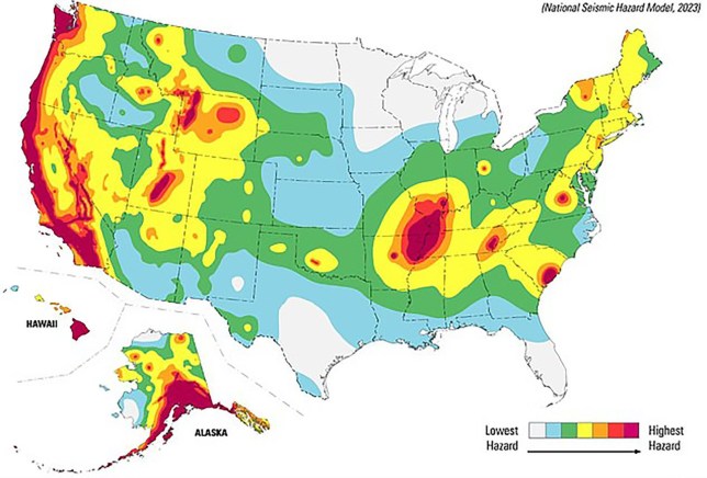 Earthquake map