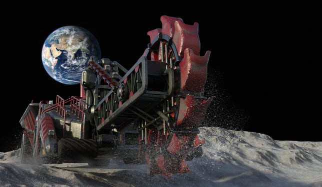 Mining on the moon