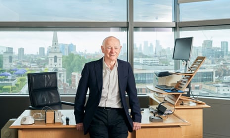 Howard Davies, chairman of Natwest Group at his office in Bishopgate.