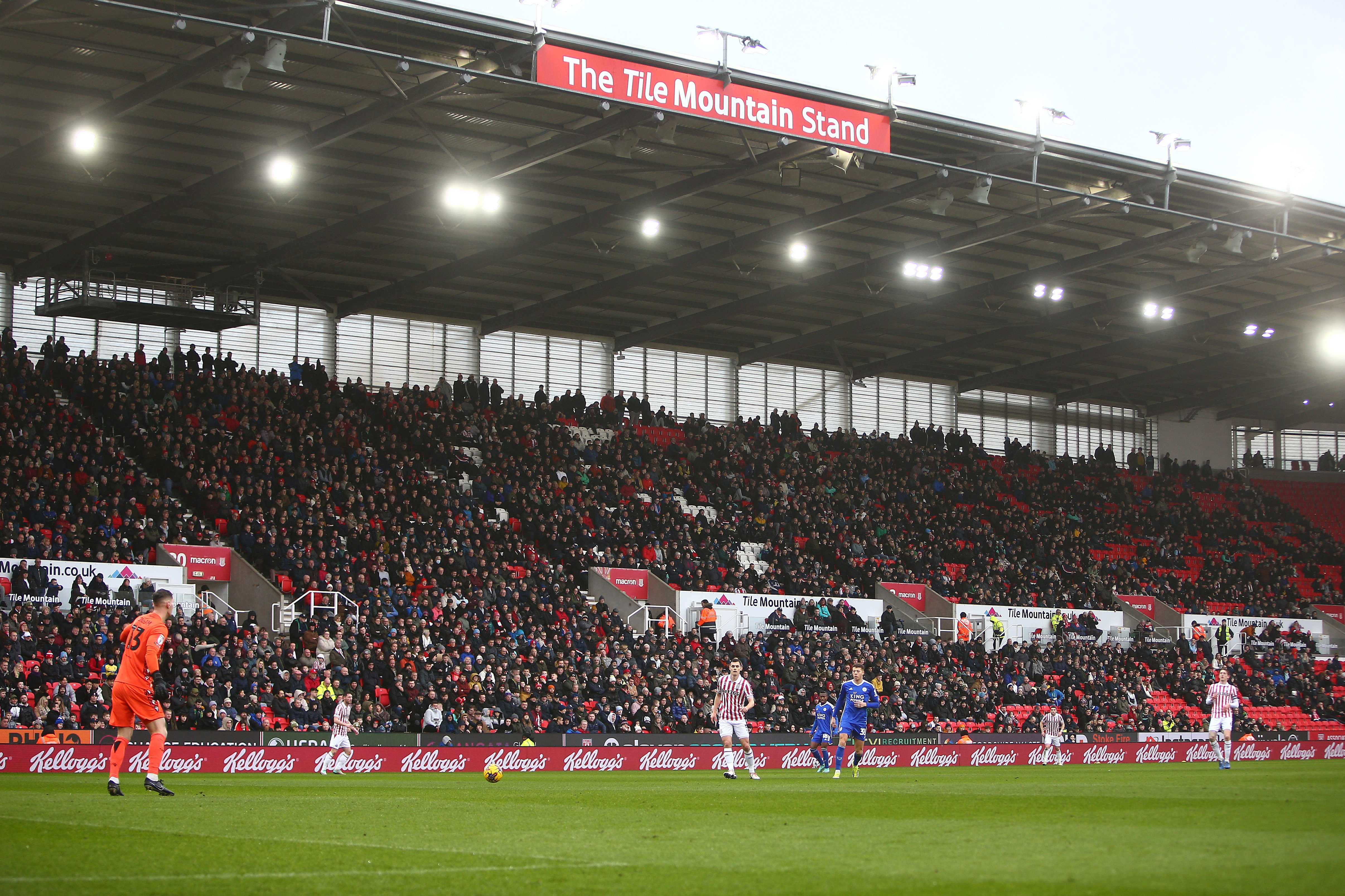 Stoke in action against Leicester City last weekend