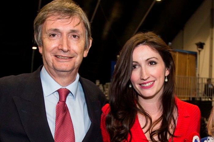 Emma Little-Pengelly with her father Noel Little